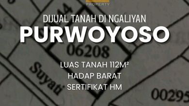Dijual Tanah Eksklusif di Ngaliyan, Semarang, LT 112m²