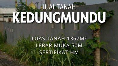 Tanah Luas 1367 m2 Lokasi Strategis Kedungmundu, Dijual Murah