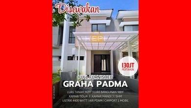 Rumah Sewa Nyaman Lokasi Graha Padma, Semarang, LB 98m²