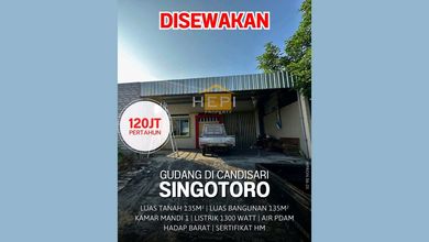 Disewakan Gudang Plong Plongan Di Singotoro Candisari Semarang