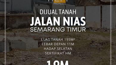 Tanah Elit Dijual di Nias, Semarang, Harga 370 Miliar