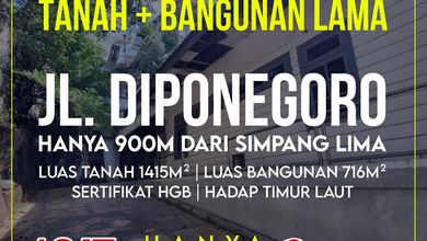 For Sale Tanah Premium di Semarang Tengah, Semarang, LT 1415m²