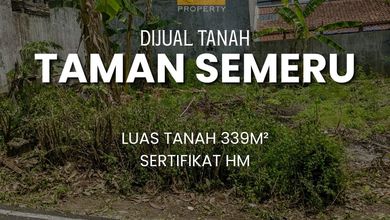 Tanah Favorit di Area Semeru, Semarang, LT 339m²