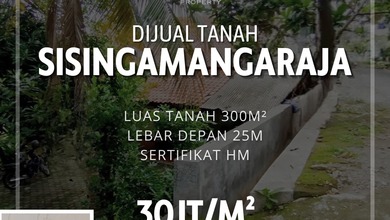 Jual Tanah Lokasi Strategis, Luas 300 m2