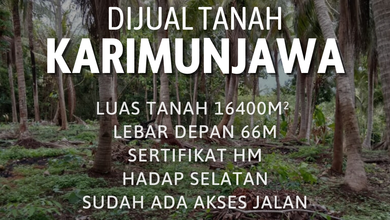 Jual Murah Tanah 16400 m2 Area Strategis