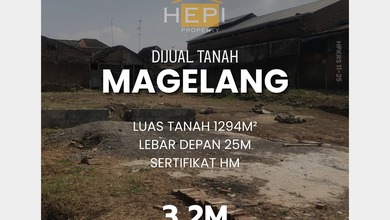 For Sale Tanah Eksklusif di Magelang Tengah, Magelang, LT 1294m²