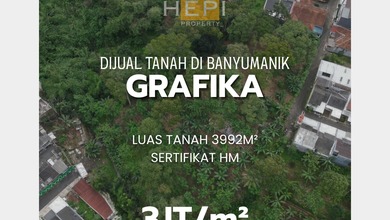 Dijual Tanah Eksklusif di Banyumanik, Semarang, LT 3992m²