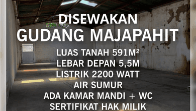 Gudang luas di jalan raya Majapahit, Semarang Timur