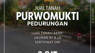 Tanah Komersial Pinggir Jalan Raya Daerah Pedurungan