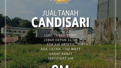 Tanah Bisnis Pinggir Jalan Raya Area Candisari