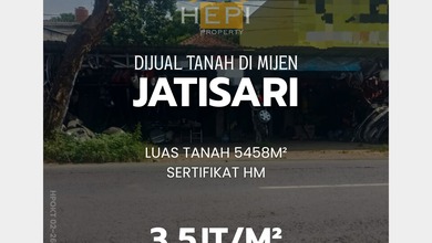 Dijual Tanah Premium di Mijen, Semarang, LT 5458m²