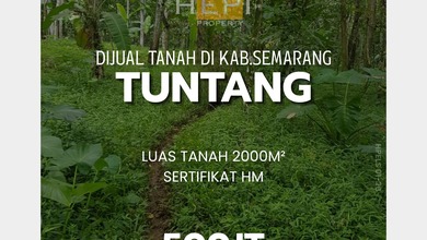 Investasi Tanah Murah di Tuntang, Semarang, Luas 2000m²