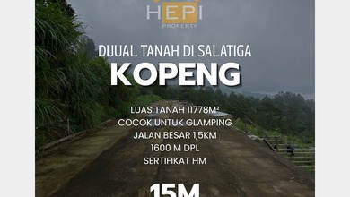 Dijual Tanah Eksklusif di Salatiga, Salatiga, LT 11778m²