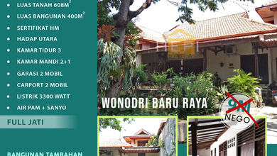 Rumah Mewah di Wonodri, Semarang, 9 Kamar Tidur, LT 608m²