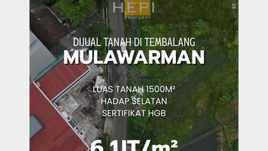 For Sale Tanah Eksklusif di Tembalang, Semarang, LT 1500m²