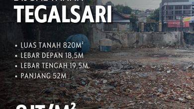 Dijual Kavling 820 m2 Area Komplek Elit Candisari