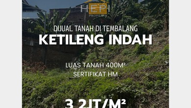 Dijual Tanah Prospektif di Ketileng, Semarang, LT 400m²