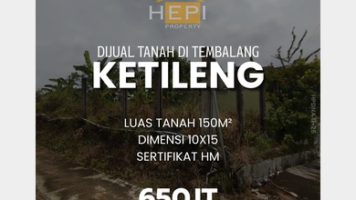 Dijual Tanah Eksklusif di Ketileng, Semarang, LT 150m²