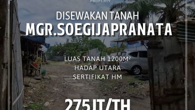 For Lease Tanah Premium di Semarang Tengah, Semarang, LT 1200m²