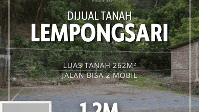 Dijual Kavling 262 m2 Area Cluster Elit Semarang Tengah