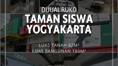 Jual Ruko di Area Mergangsan - Yogyakarta