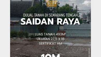 For Sale Tanah Premium di Semarang Tengah, Semarang, LT 493m²