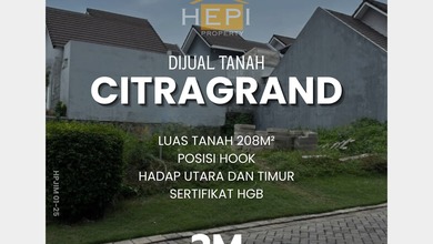 Jual Tanah Minimalis di Area Citragrand, Semarang