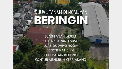 Dijual Tanah Eksklusif di Ngaliyan, Semarang, LT 5100m²