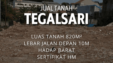 Dijual Kavling 820 m2 Area Komplek Elit Candisari