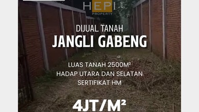 For Sale Tanah Eksklusif di Jangli, Semarang, LT 2500m²