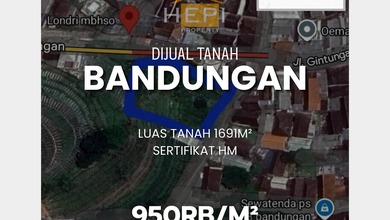 Tanah Ideal untuk Hunian di Bandungan, Semarang, Luas 1691m²