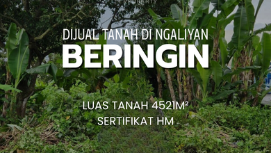 For Sale Tanah Premium di Ngaliyan, Semarang, LT 4521m²