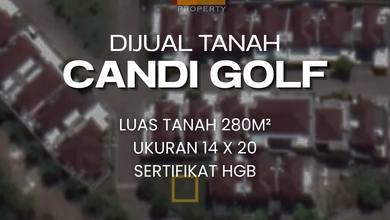 Dijual Tanah Premium di Candi Golf, Semarang, LT 280m²