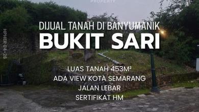 Tanah Strategis di Bukit Sari Banyumanik Semarang View Kota Semarang