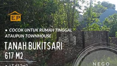 Tanah Bukitsari Dijual 617 M² SHM Hadap Selatan