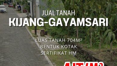 Dijual Tanah Premium di Gayamsari, Semarang, LT 704m²