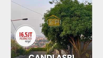 Tanah Luas View Perkotaan di Candi Asri Semarang