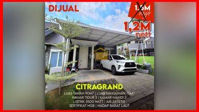 Jual Rumah Siap Tinggal di Citragrand, Semarang, LT 90 m2