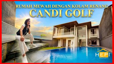 Rumah Mewah di Candi Golf, Semarang, 6 Kamar Tidur, LT 782m²